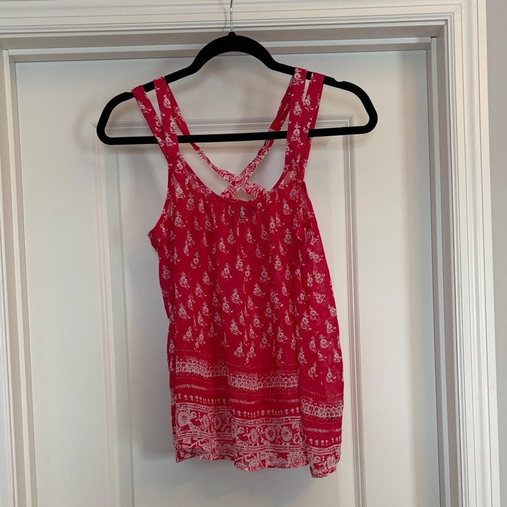 Express Pink Sheer Tank